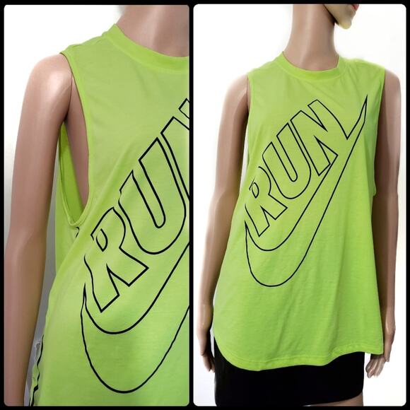 Nike | Running Dri Fit Neon Muscle Tee - Picture 3 of 6